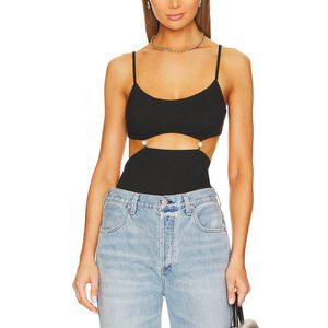 Cami Nyc 'Embra' Black Pearl Accent Cami Top Size S